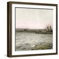 Palma (Island of Majorca, Balearics, Spain), the Suburb of Molinar Seen from the Sea, Circa 1895-Leon, Levy et Fils-Framed Giclee Print