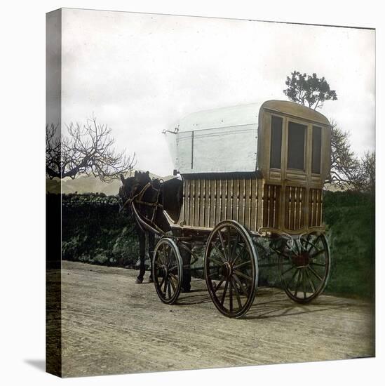 Palma (Island of Majorca, Balearics, Spain), Traditional Horse-Pulled Carriage, Circa 1895-Leon, Levy et Fils-Stretched Canvas