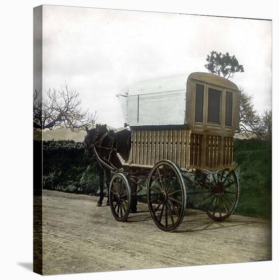 Palma (Island of Majorca, Balearics, Spain), Traditional Horse-Pulled Carriage, Circa 1895-Leon, Levy et Fils-Stretched Canvas