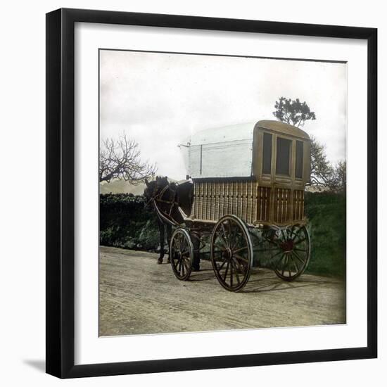 Palma (Island of Majorca, Balearics, Spain), Traditional Horse-Pulled Carriage, Circa 1895-Leon, Levy et Fils-Framed Photographic Print