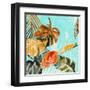 Palma Selvas on Blue II-Patricia Pinto-Framed Art Print