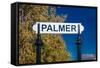 Palmer, Alaska, United States - train station-null-Framed Stretched Canvas