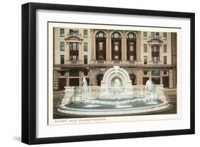 Palmer Fountain, Detroit, Michigan-null-Framed Art Print