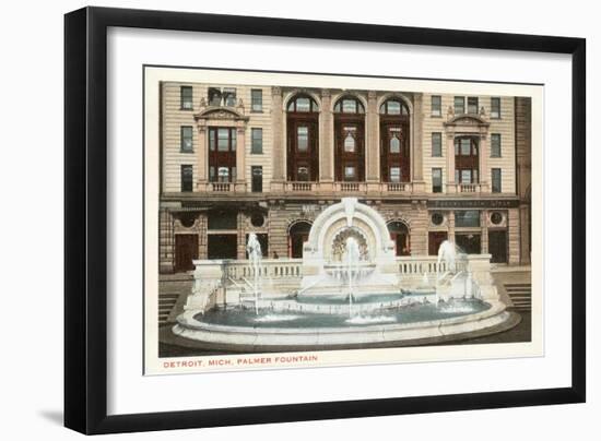 Palmer Fountain, Detroit, Michigan-null-Framed Art Print