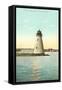 Palmer's Island Lighthouse, New Bedford, Mass.-null-Framed Stretched Canvas