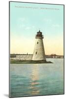 Palmer's Island Lighthouse, New Bedford, Mass.-null-Mounted Art Print