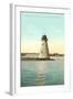 Palmer's Island Lighthouse, New Bedford, Mass.-null-Framed Art Print