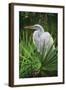 Palmetto Egret-Steve Hunziker-Framed Art Print