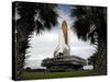 Palmetto Trees Frame Space Shuttle Endeavour as it Rolls Toward the Launch Pad-Stocktrek Images-Stretched Canvas