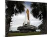 Palmetto Trees Frame Space Shuttle Endeavour as it Rolls Toward the Launch Pad-Stocktrek Images-Mounted Photographic Print