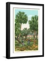 Palmettos on Tybee Island, Savannah, Georgia-null-Framed Art Print