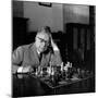 Palmiro Togliatti Thoughtful in Front of a Chessboard-Marisa Rastellini-Mounted Photographic Print