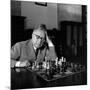 Palmiro Togliatti Thoughtful in Front of a Chessboard-Marisa Rastellini-Mounted Photographic Print
