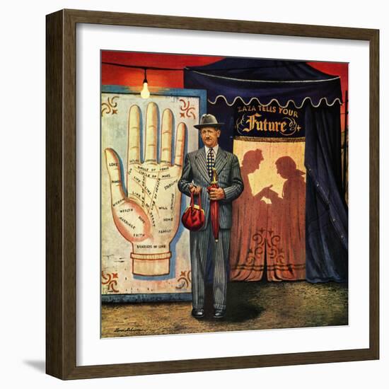 "Palmist", June 10, 1950-Stevan Dohanos-Framed Giclee Print