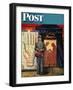 "Palmist" Saturday Evening Post Cover, June 10, 1950-Stevan Dohanos-Framed Giclee Print