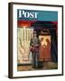 "Palmist" Saturday Evening Post Cover, June 10, 1950-Stevan Dohanos-Framed Giclee Print