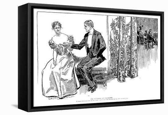 Palmistry, 1897-Charles Dana Gibson-Framed Stretched Canvas