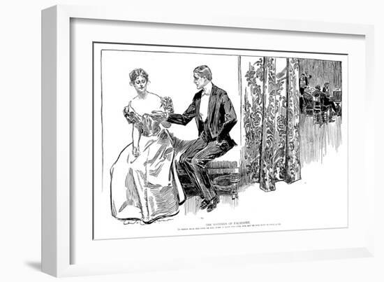 Palmistry, 1897-Charles Dana Gibson-Framed Giclee Print