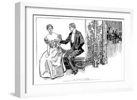 Palmistry, 1897-Charles Dana Gibson-Framed Giclee Print