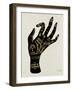 Palmistry Black-Cat Coquillette-Framed Art Print