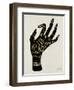 Palmistry Black-Cat Coquillette-Framed Art Print