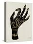 Palmistry Black-Cat Coquillette-Stretched Canvas