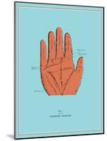 Palmistry Chart-null-Mounted Poster