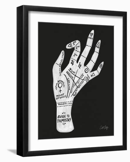 Palmistry White-Cat Coquillette-Framed Art Print