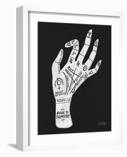 Palmistry White-Cat Coquillette-Framed Art Print