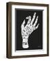 Palmistry White-Cat Coquillette-Framed Art Print