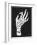 Palmistry White-Cat Coquillette-Framed Art Print