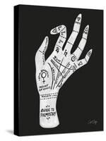 Palmistry White-Cat Coquillette-Stretched Canvas