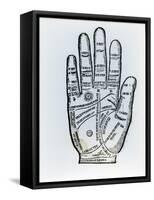 Palmistry-English School-Framed Stretched Canvas