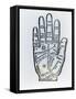 Palmistry-English School-Framed Stretched Canvas