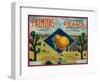 Palmitas Pear Crate Label - Antelope Valley, CA-Lantern Press-Framed Art Print