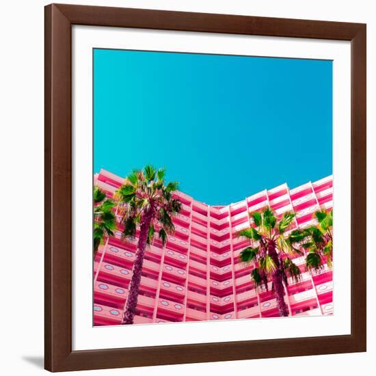 Palms and Hotel-Evgeniya Porechenskaya-Framed Photographic Print