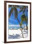 Palms and Umbrellas, Isla Mujeres, Mexico-George Oze-Framed Photographic Print