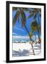 Palms and Umbrellas, Isla Mujeres, Mexico-George Oze-Framed Photographic Print