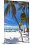 Palms and Umbrellas, Isla Mujeres, Mexico-George Oze-Mounted Photographic Print