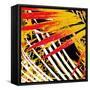 Palms Away III-Herb Dickinson-Framed Stretched Canvas