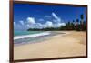 Palms Fringed Beach, Luquillo, Puerto Rico-George Oze-Framed Photographic Print