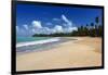 Palms Fringed Beach, Luquillo, Puerto Rico-George Oze-Framed Photographic Print