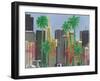 Palms in San Francisco-Jan Weiss-Framed Art Print