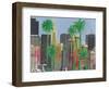 Palms in San Francisco-Jan Weiss-Framed Art Print