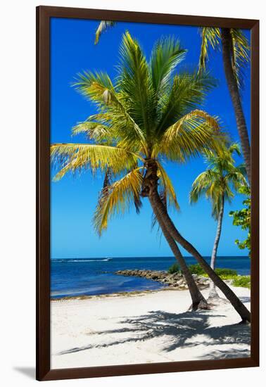 Palms on a White Sand Beach in Key West - Florida-Philippe Hugonnard-Framed Photographic Print