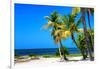 Palms on a White Sand Beach in Key West - Florida-Philippe Hugonnard-Framed Photographic Print