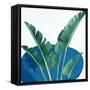 Palms On Blue 2 V2-Anne Bailey-Framed Stretched Canvas