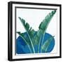 Palms On Blue 2 V2-Anne Bailey-Framed Art Print