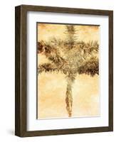 Palms on Brown IV-null-Framed Photographic Print