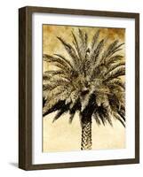 Palms on Brown V-null-Framed Photographic Print